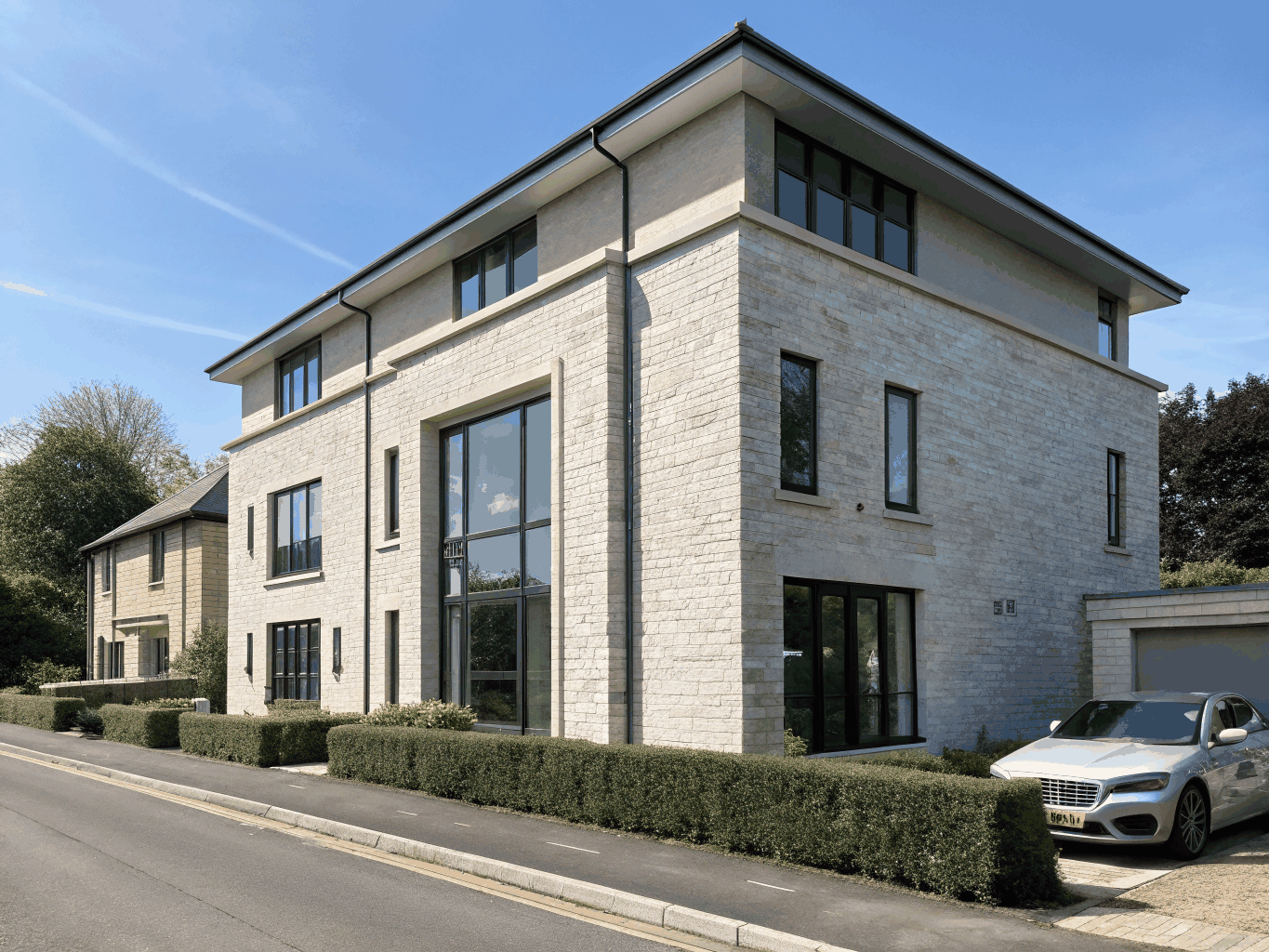Completed residential development refurbishment project site in the West Midlands